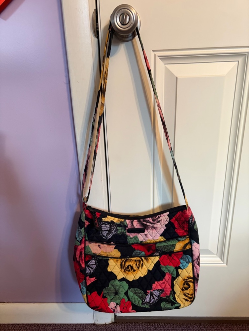 Vera Bradley Quilted Floral Crossbody Shoulder Bag